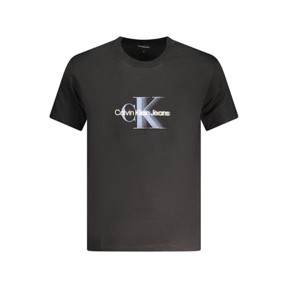 Calvin Klein Black Cotton Men TShirt