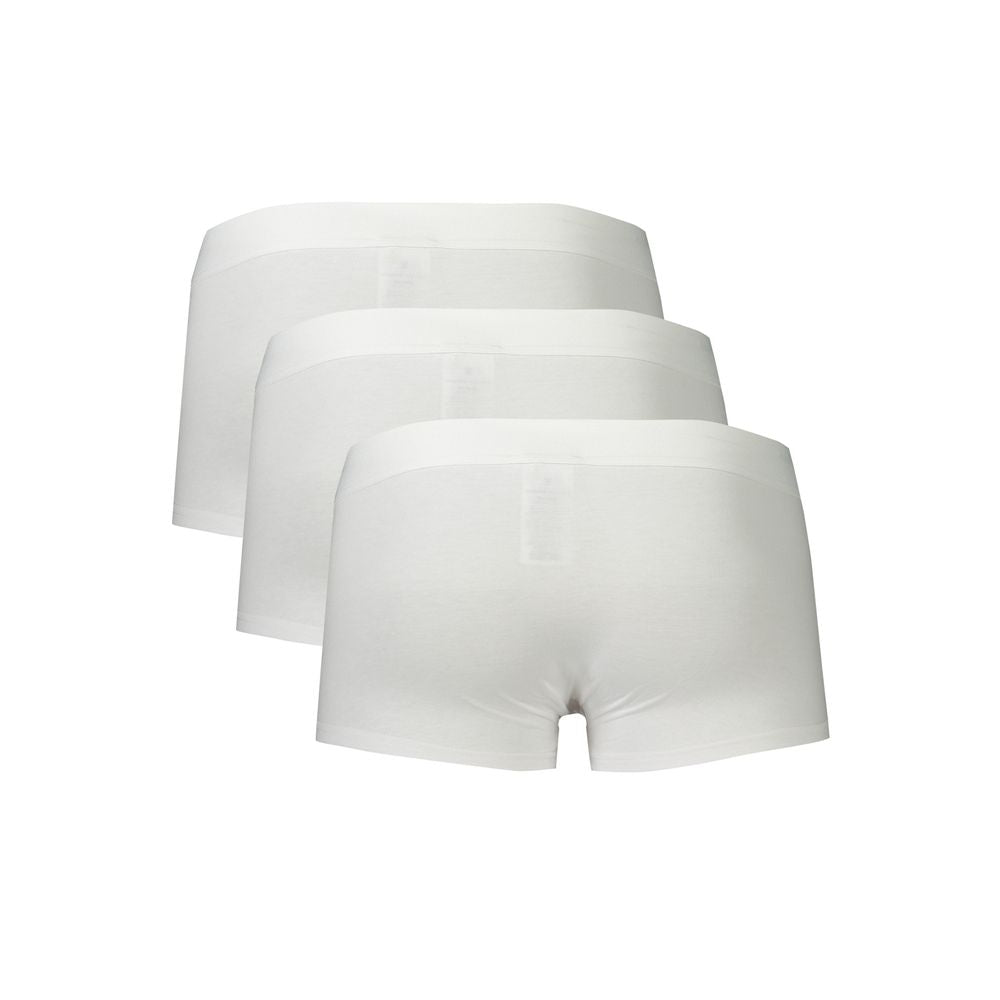 Bikkembergs White Polyester Men Boxer