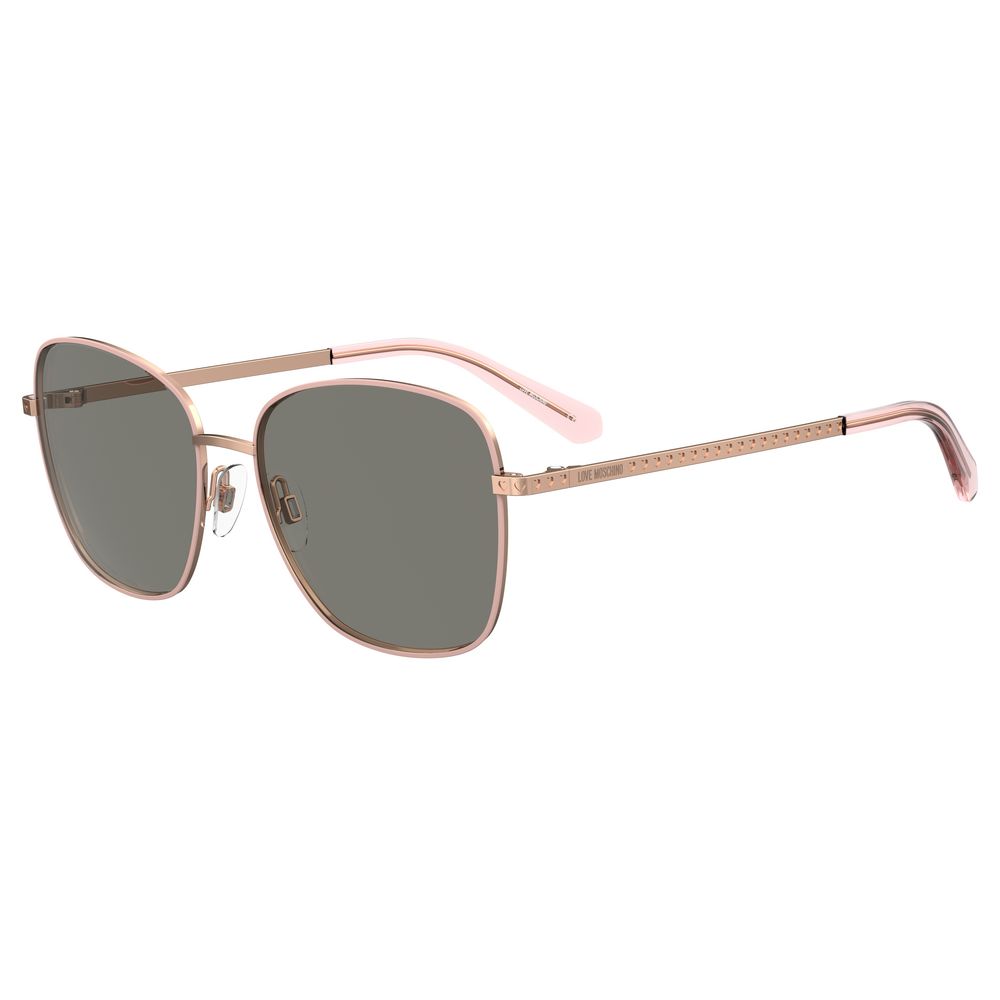 Love Moschino Brown Metal Sunglasses