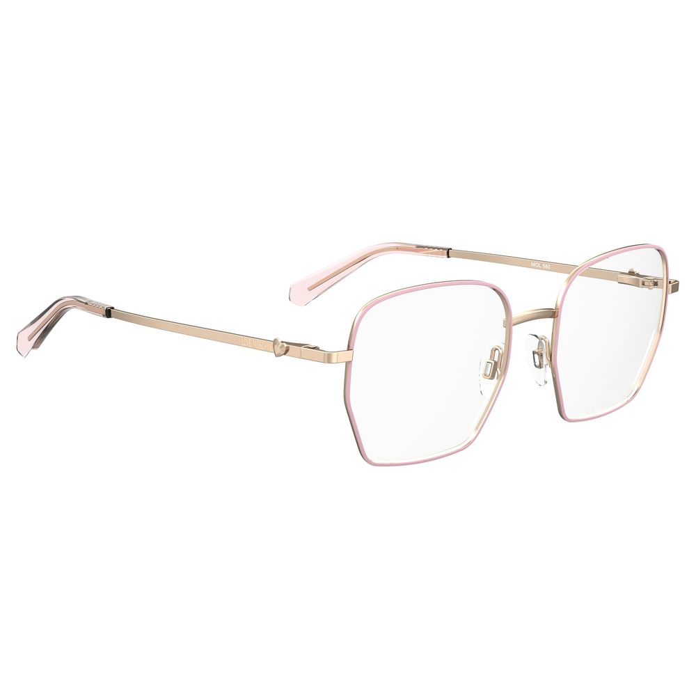 Love Moschino Gold Metal Frames