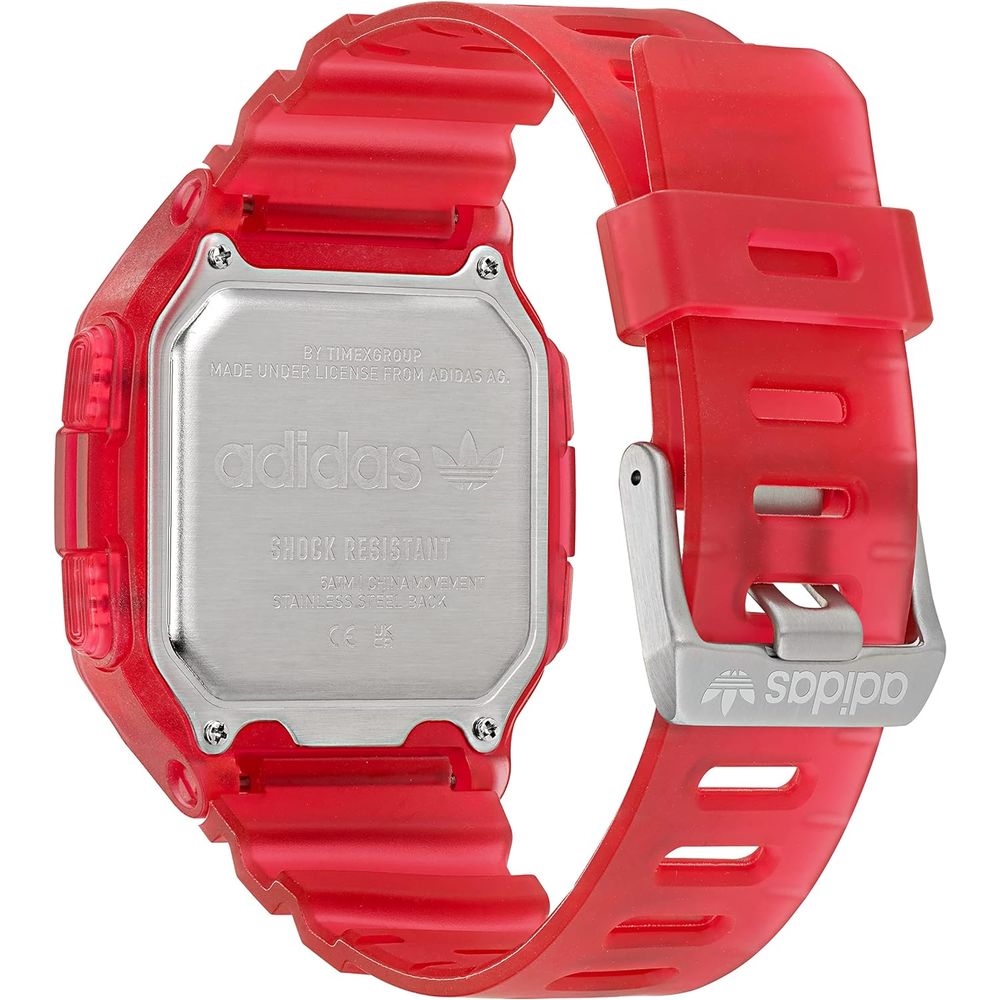 Adidas Red Resin Watch