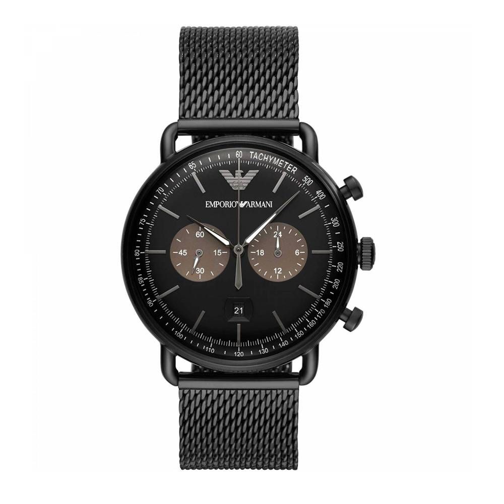 Armani Black Steel Watch