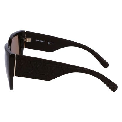 Ferragamo Brown Bio Injected Sunglasses