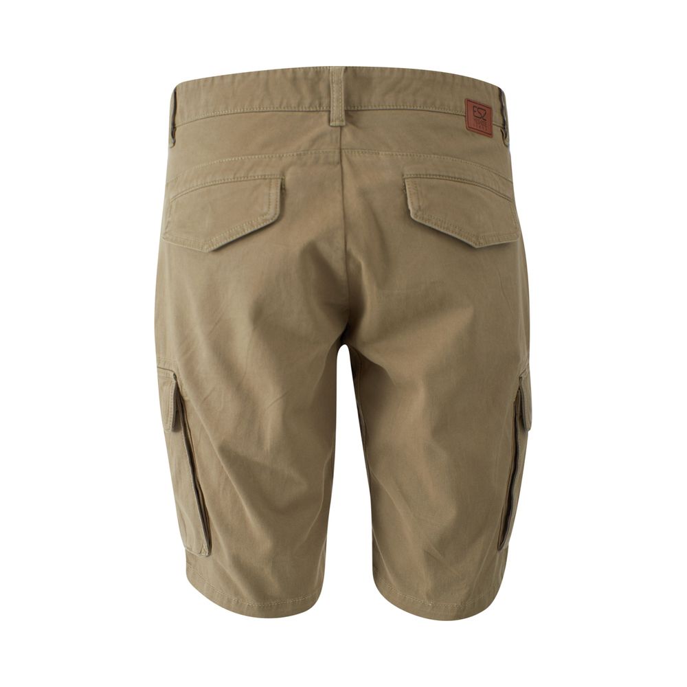 Yes Zee Beige Cotton Men's Bermuda Short