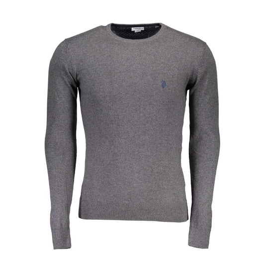 U.S. POLO ASSN. Gray Cotton Men Sweater