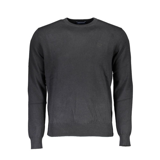 North Sails Black Cotton Men Sweater