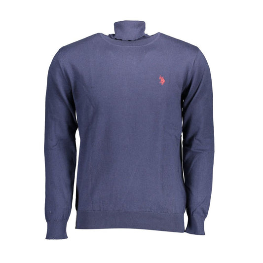 U.S. POLO ASSN. Blue Cotton Men Sweater