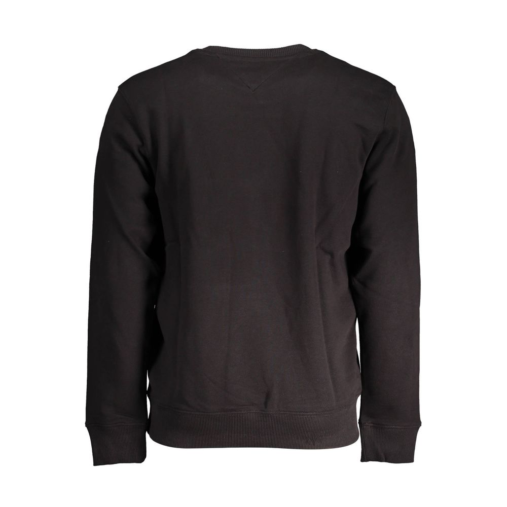 Tommy Hilfiger Black Cotton Men Sweater