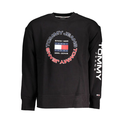 Tommy Hilfiger Black Cotton Men Sweater