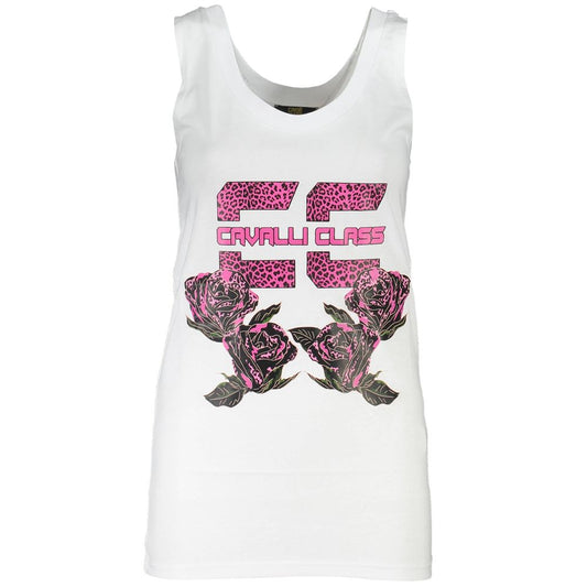 Cavalli Class White Cotton Women Top