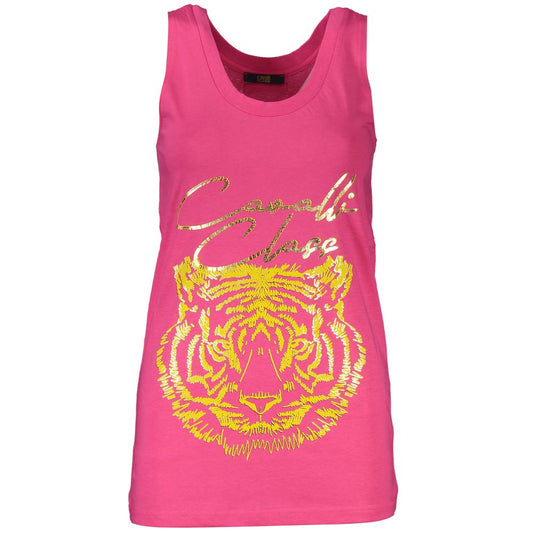 Cavalli Class Pink Cotton Women Top