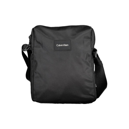 Calvin Klein "Black Polyester Mens Shoulder Bag"