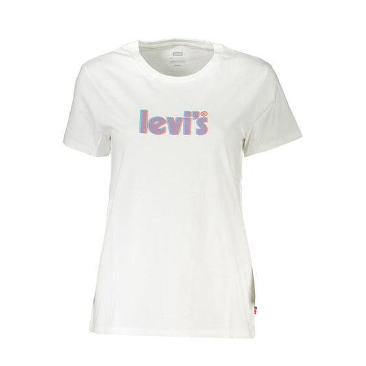 Levi's White Cotton Tops & T-Shirt