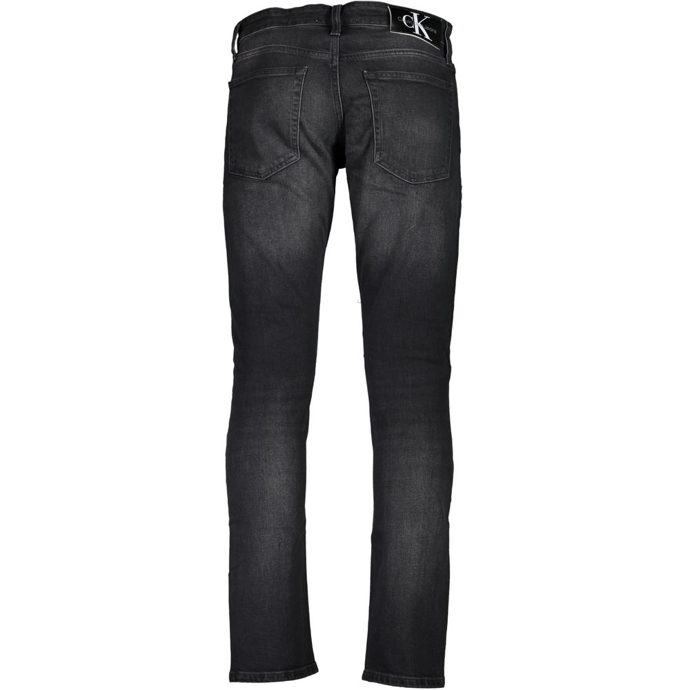 Calvin Klein Black Cotton Jeans & Pant