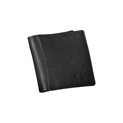 Blauer Elegant Black Leather Dual-Compartment Wallet