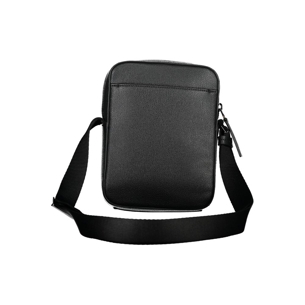 Calvin Klein Sleek Black Shoulder Bag with Logo Detail