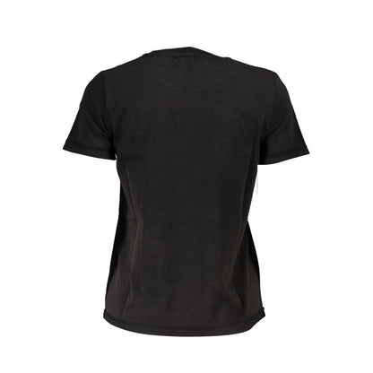 Desigual Elegant Crew Neck Tee with Contrast Details