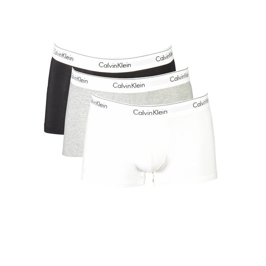 Calvin Klein Gray Cotton Men Trunk