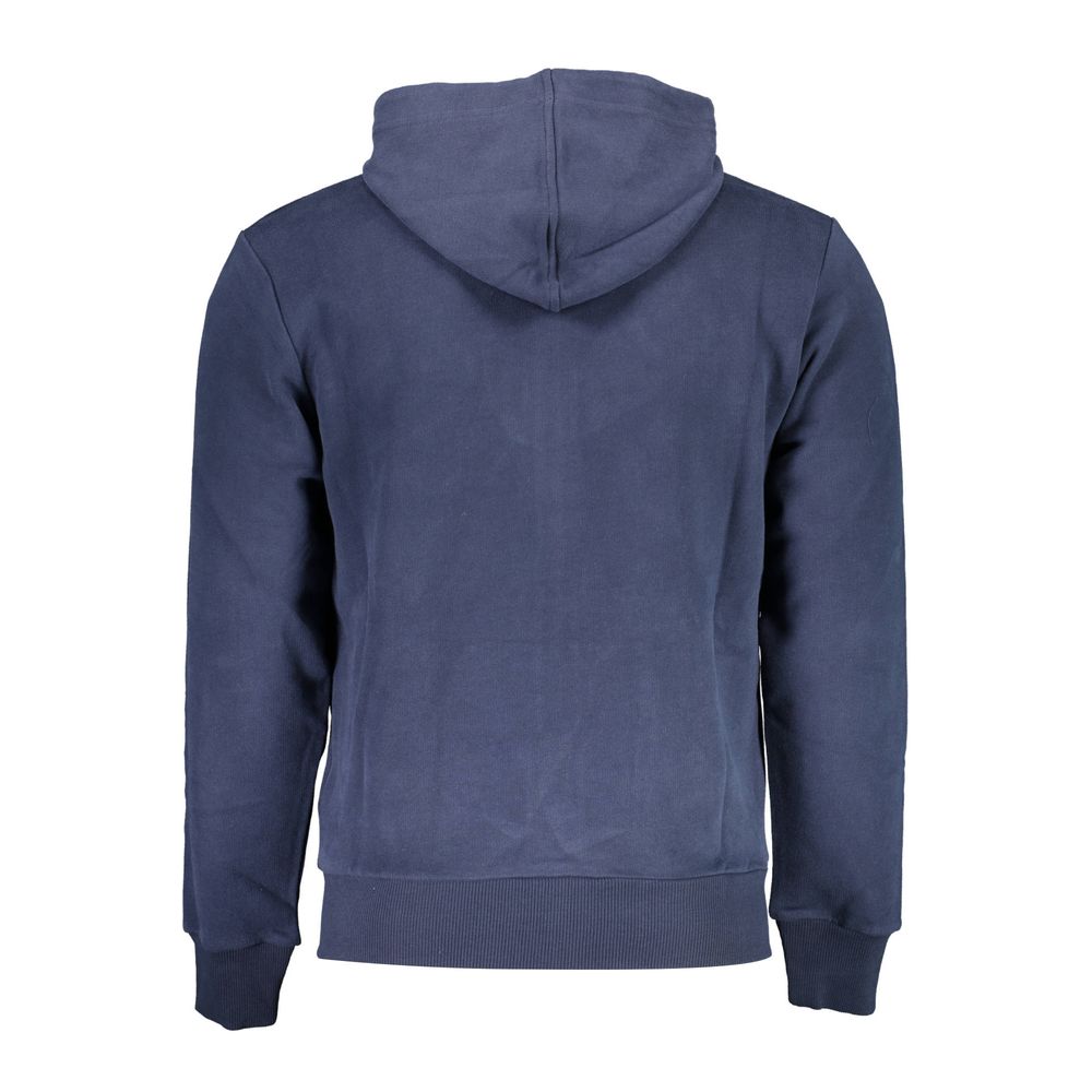 La Martina Blue Cotton Men Sweater