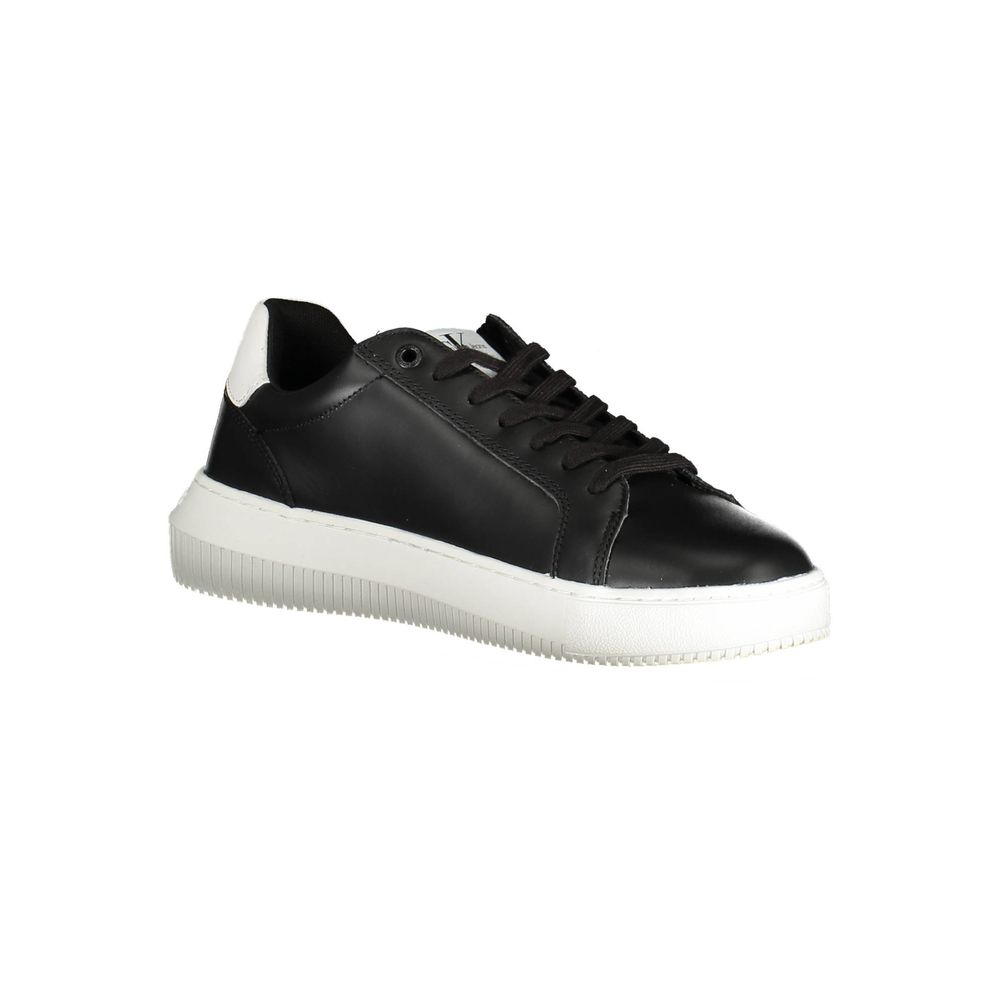 Calvin Klein Black Leather Men Sneaker