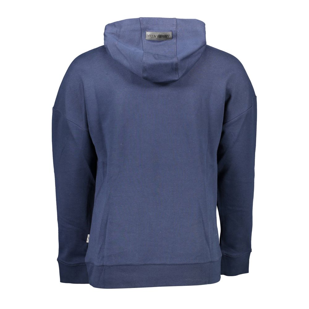 Plein Sport Blue Cotton Men Sweater