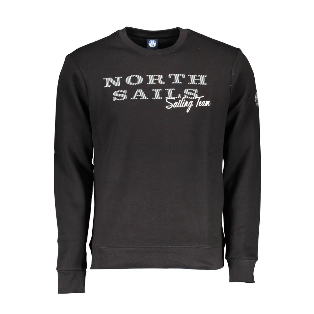 North Sails Black Cotton Men Sweater