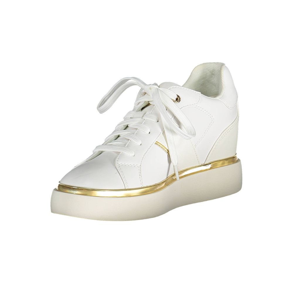 U.S. POLO ASSN. White Polyester Women Sneaker