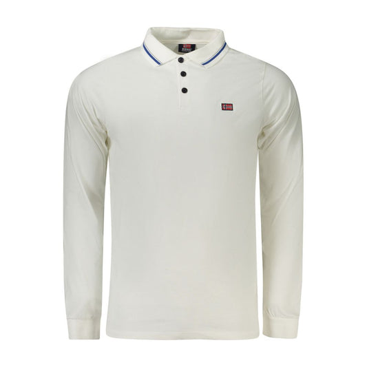 Norway 1963 White Cotton Men Polo Shirt