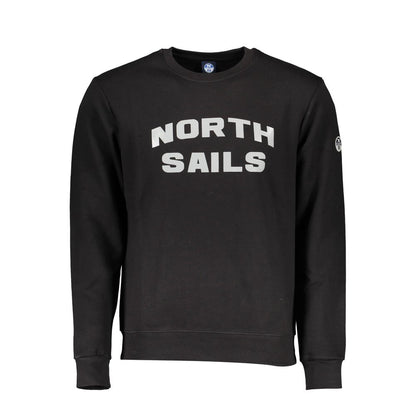 North Sails Black Cotton Men Sweater