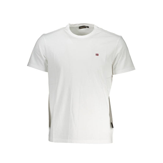 Napapijri White Cotton Men T-Shirt