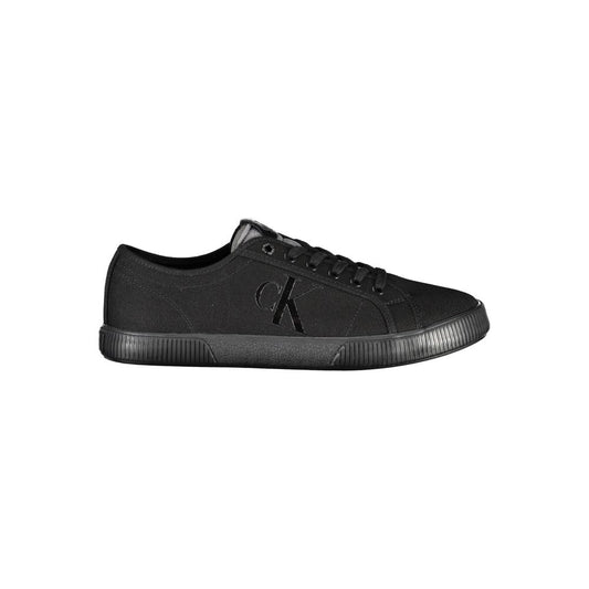 Calvin Klein Black Cotton Men Sneaker