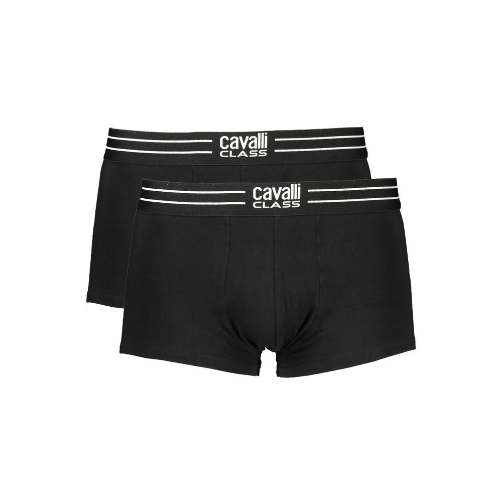 Cavalli Class Black Cotton Men Boxer