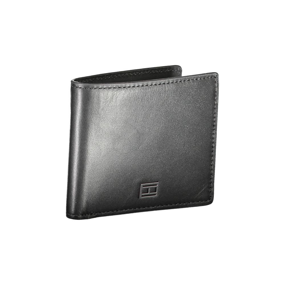 Tommy Hilfiger Black Leather Men Wallet