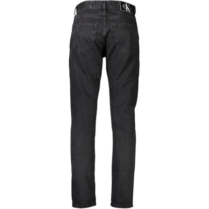 Calvin Klein Black Cotton Jeans & Pant