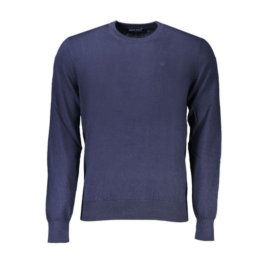 North Sails Blue Cotton Men Sweater