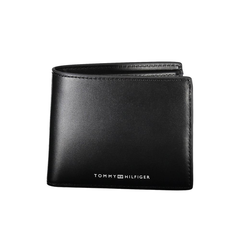 Tommy Hilfiger Black Leather Men Wallet