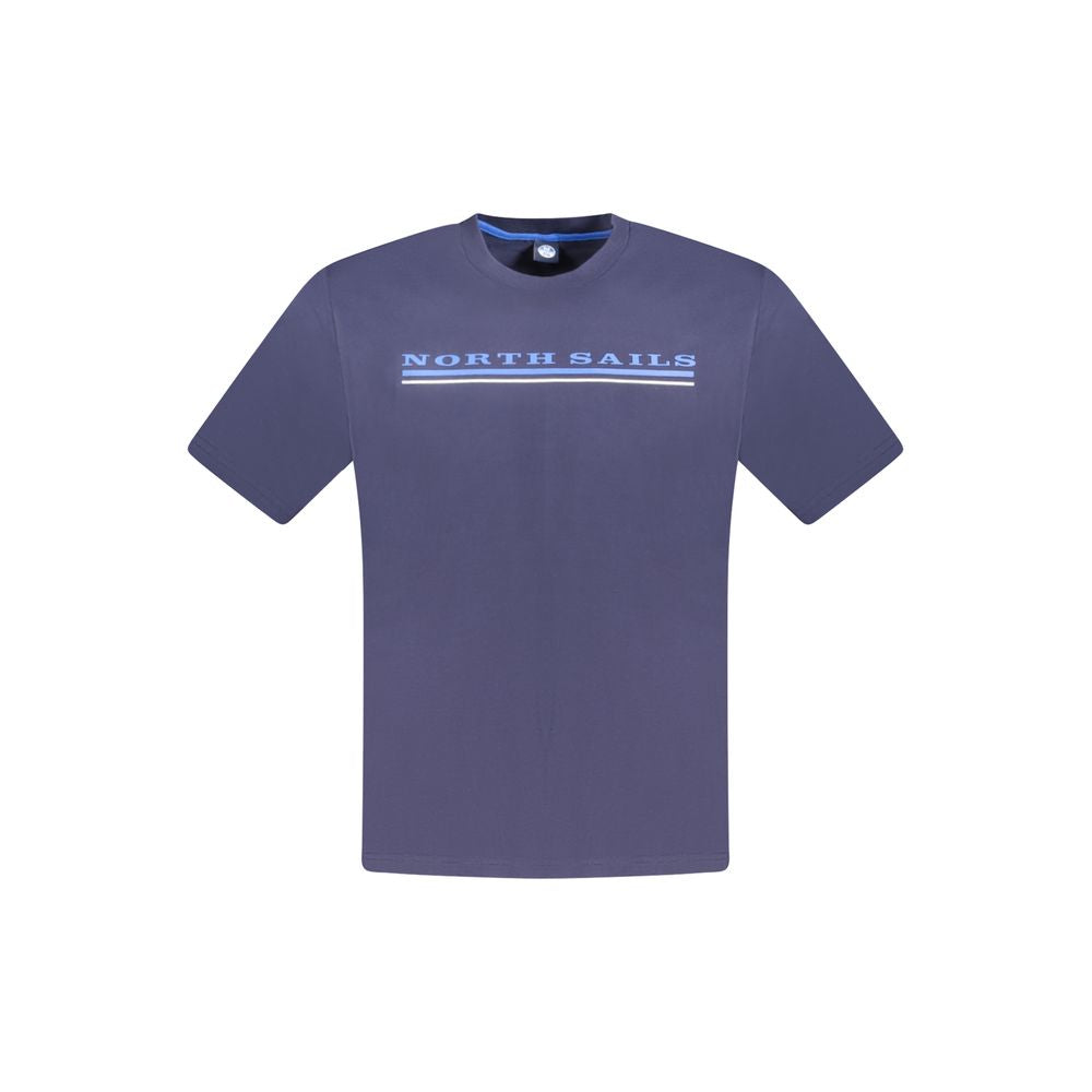 North Sails Blue Cotton Men T-Shirt