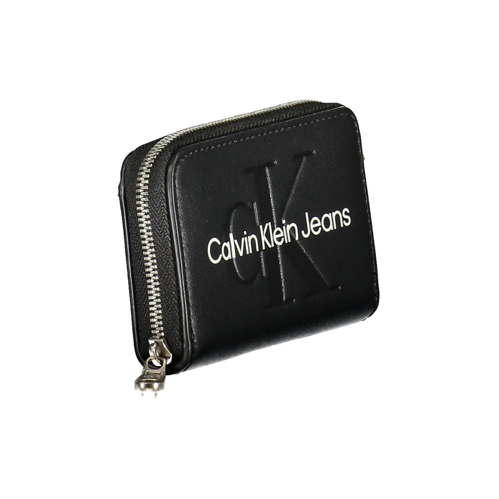 Calvin Klein Black Leather Women Wallet