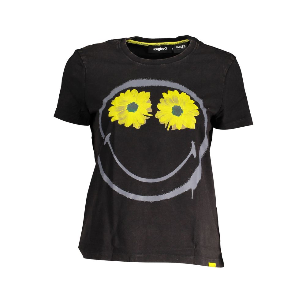 Desigual Black Cotton Women T-Shirt