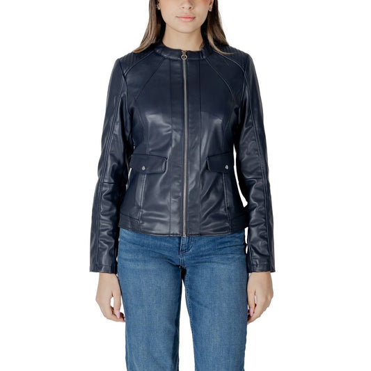 Street One Black Polyester Jackets & Coat