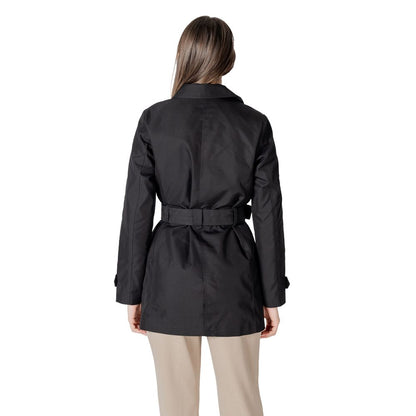 Street One Black Cotton Jackets & Coat