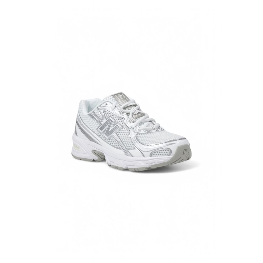 New Balance White Artificial Leather Sneaker