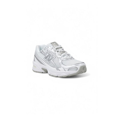 New Balance White Artificial Leather Sneaker