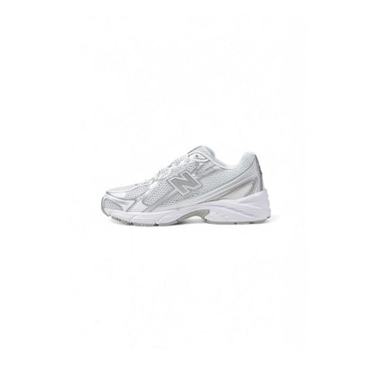 New Balance White Artificial Leather Sneaker