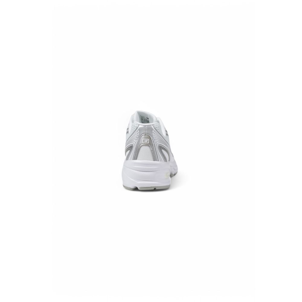New Balance White Artificial Leather Sneaker