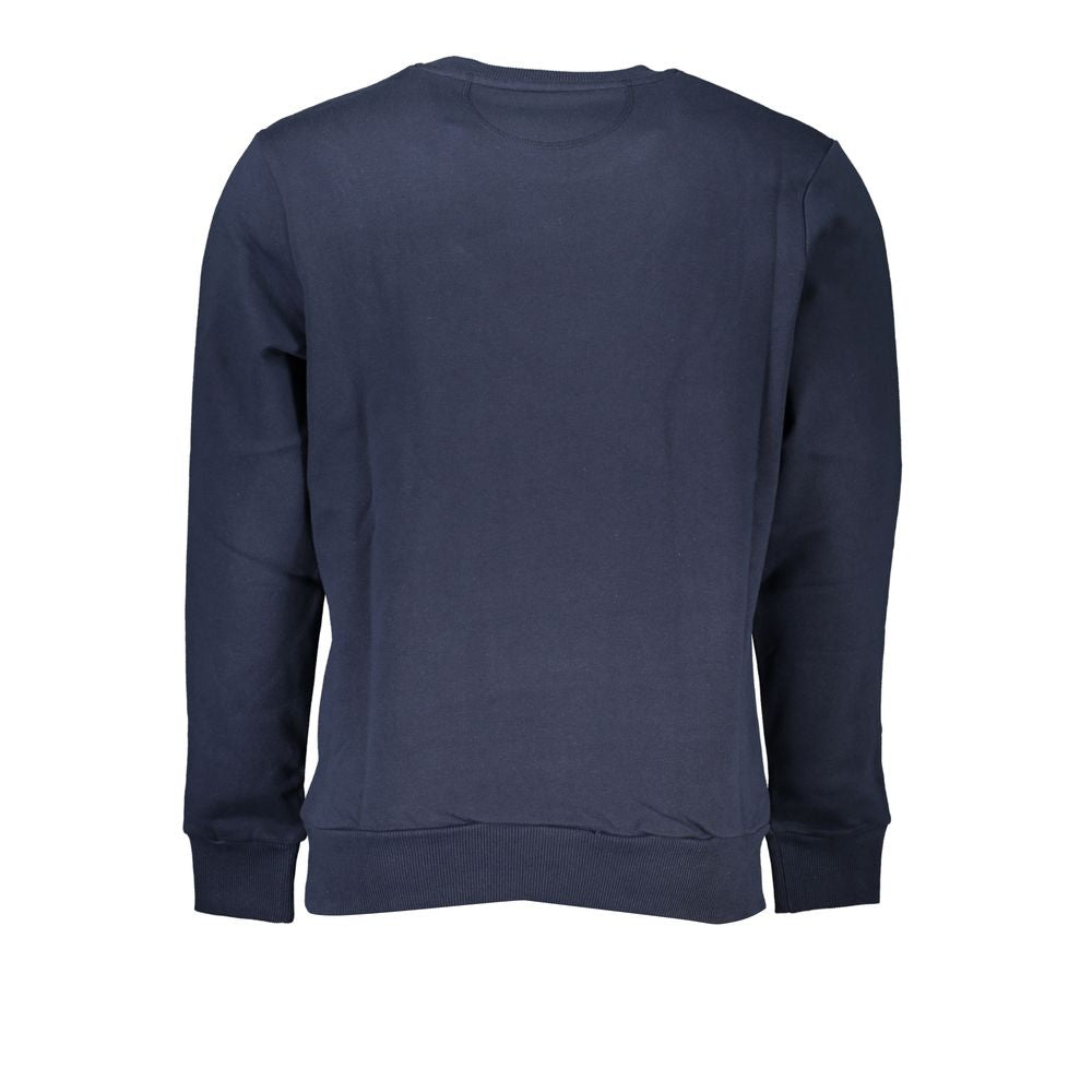 La Martina Chic Blue Crew Neck Embroidered Sweatshirt