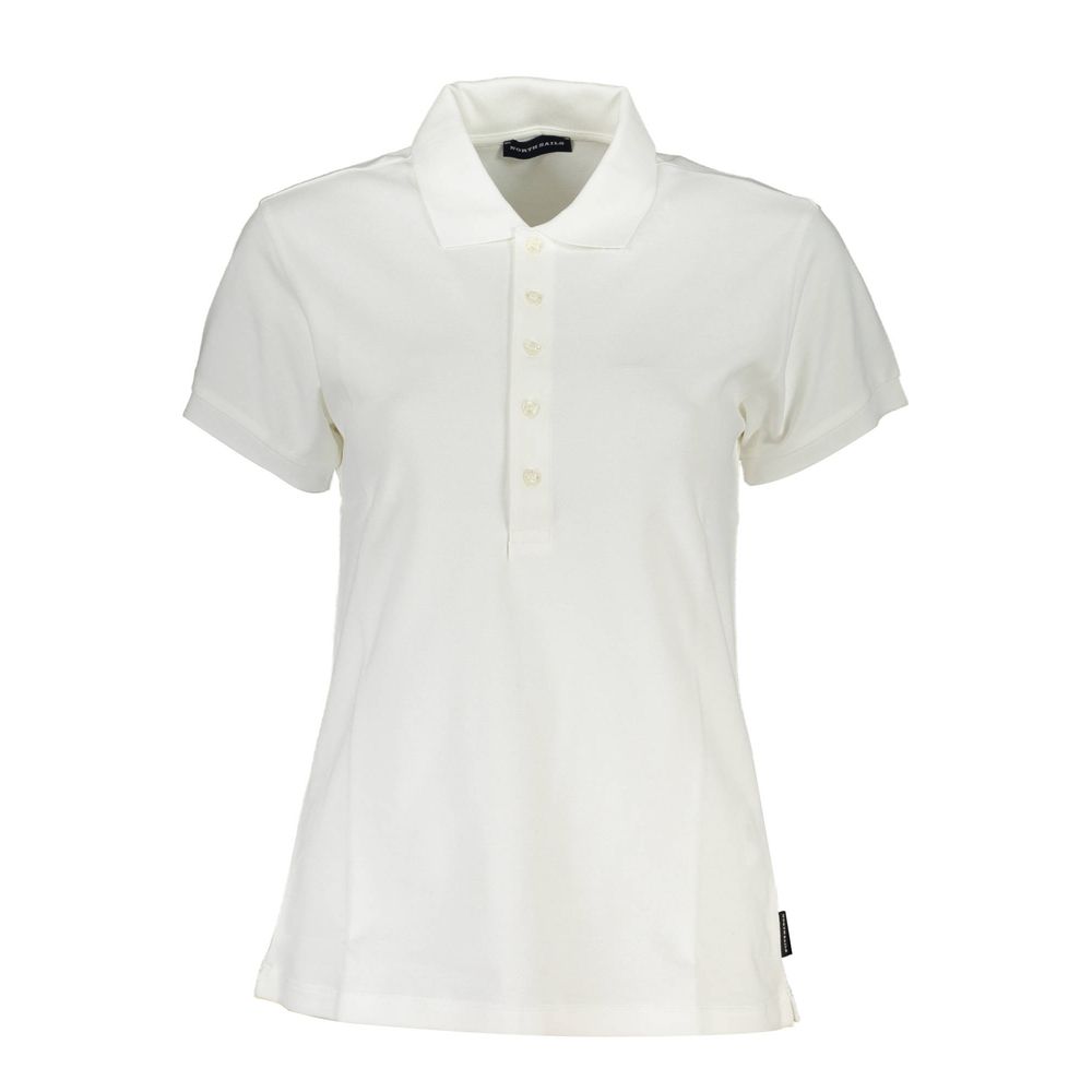 North Sails White Cotton Women Polo Shirt