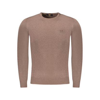 Cavalli Class Brown Viscose Men Sweater