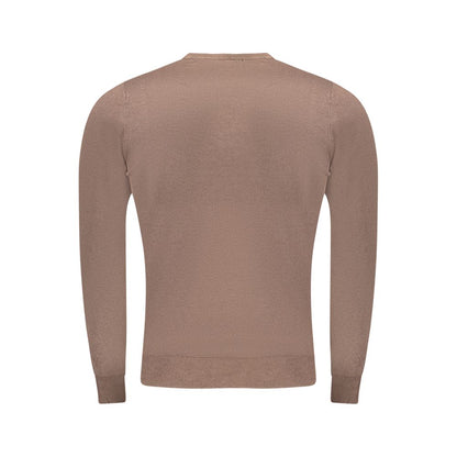 Cavalli Class Brown Viscose Men Sweater