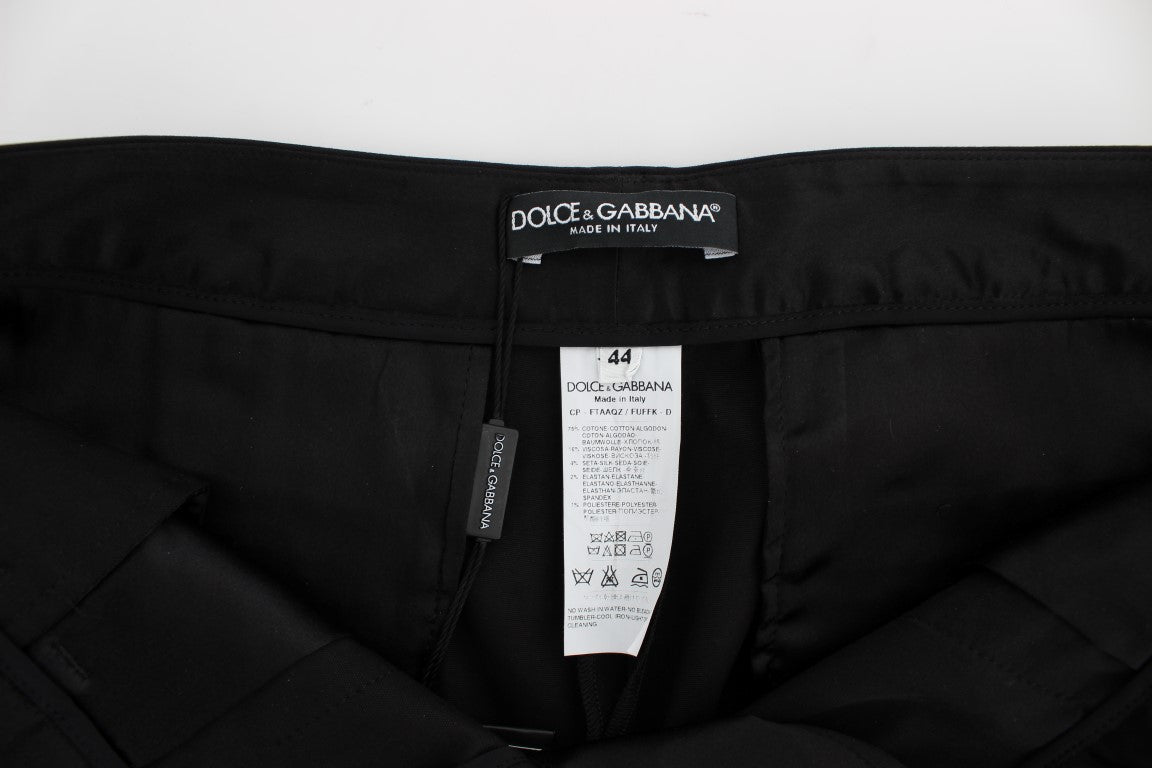 Dolce & Gabbana Elegant Black Torero Capri Pants